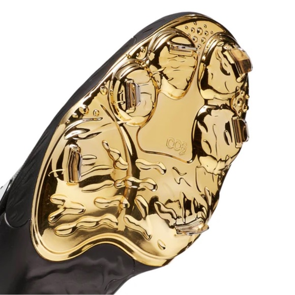 NEW Nike Alpha Huarache Elite 3 sz 8.5 Womens Baseball Cleats Black Gold - Picture 3 of 11